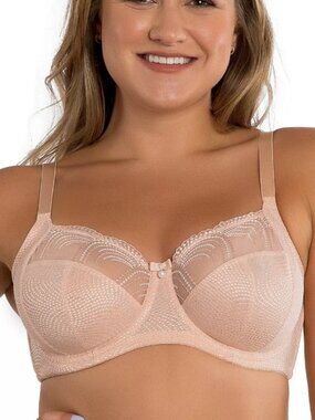 PARFAIT Brand Women's 34I Plus Size Pearl Unlined Bra Cameo Rose